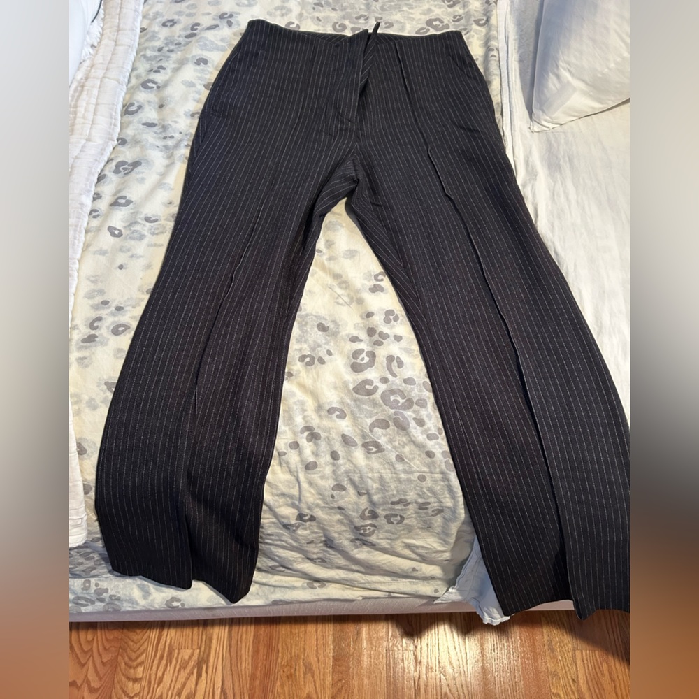 White House Black Market Black Pinstripe Dress Pants - Sleek Tailored Fit